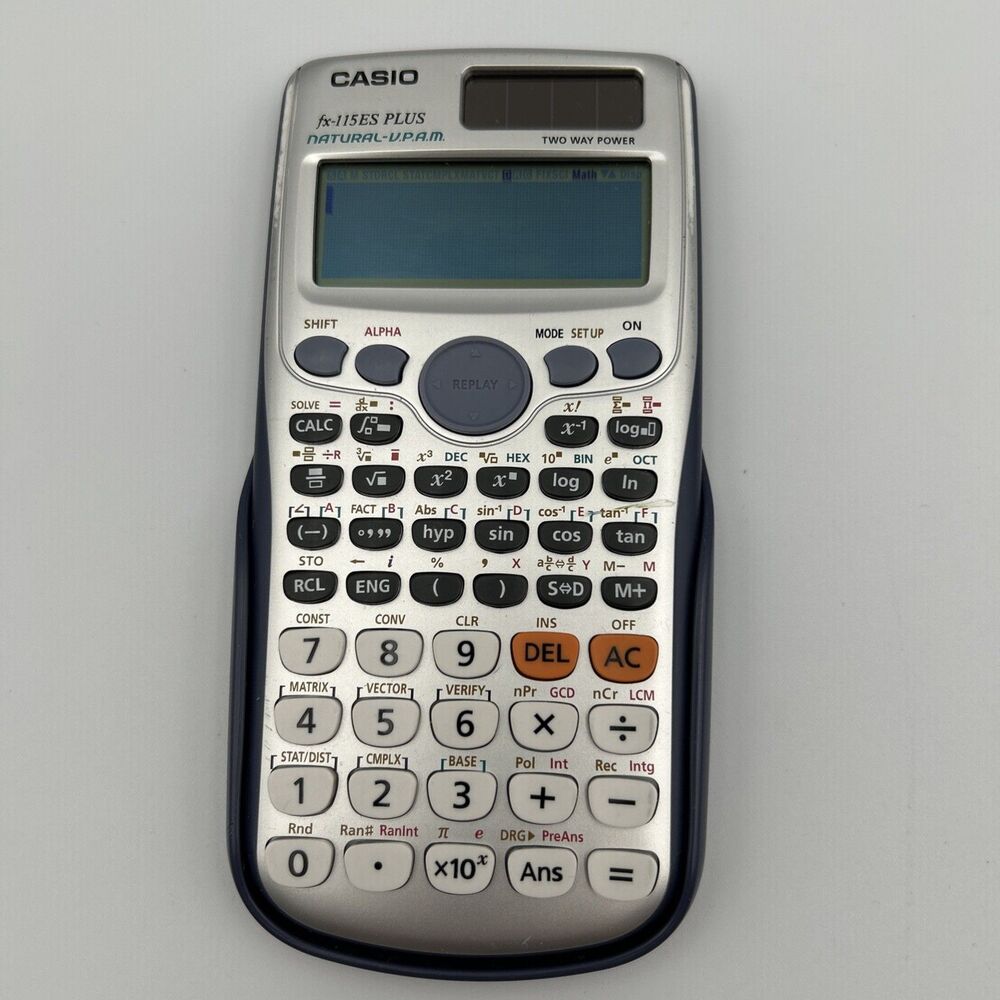Casio fx-115ES PLUS Scientific Calculator w/ Case Tested Working
